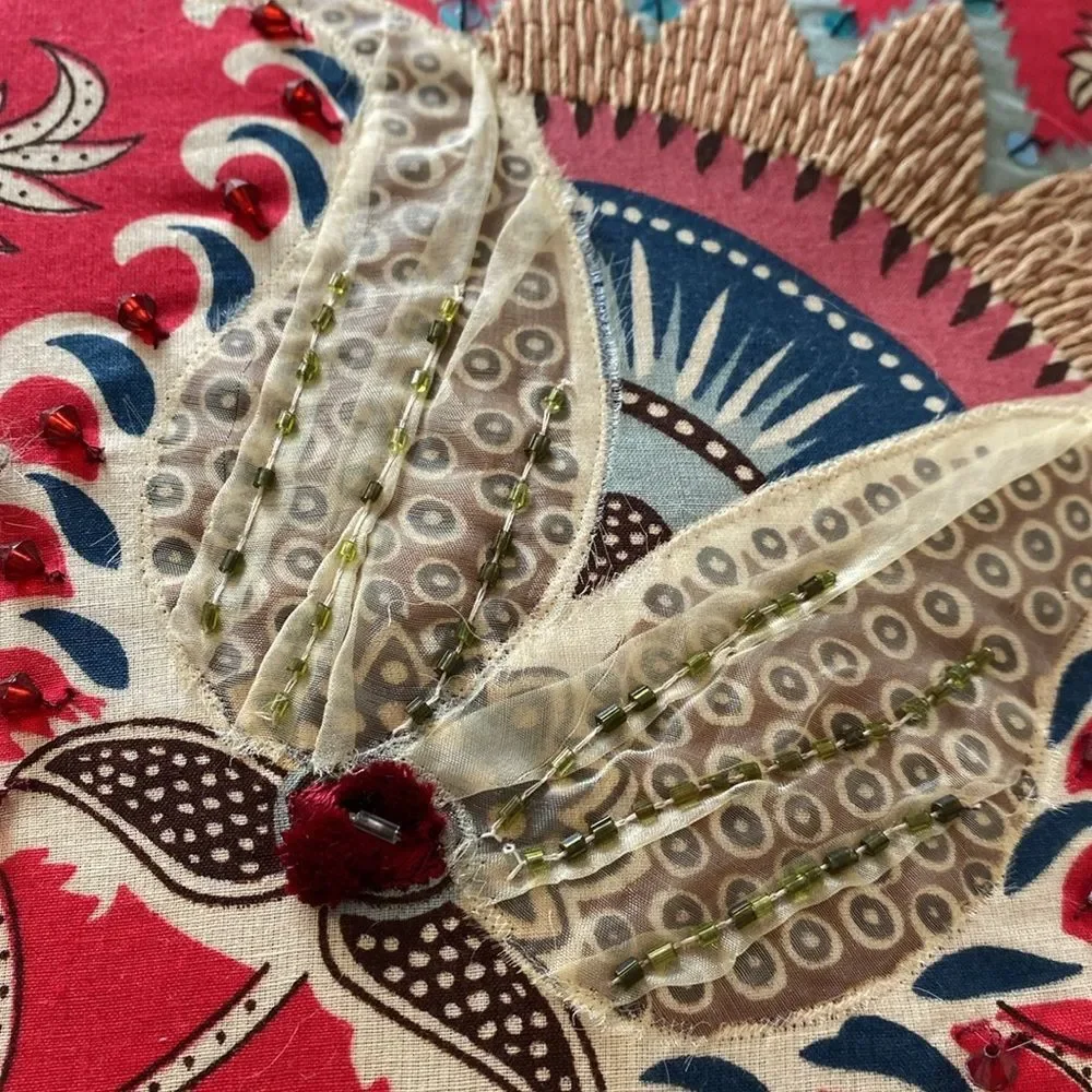 Pier 1 accent throw pillow Used 4 staging like NEW! Beautiful intricate details